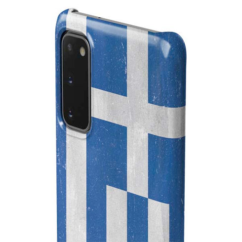 Greece Flag Distressed Galaxy S20 Lite Case
